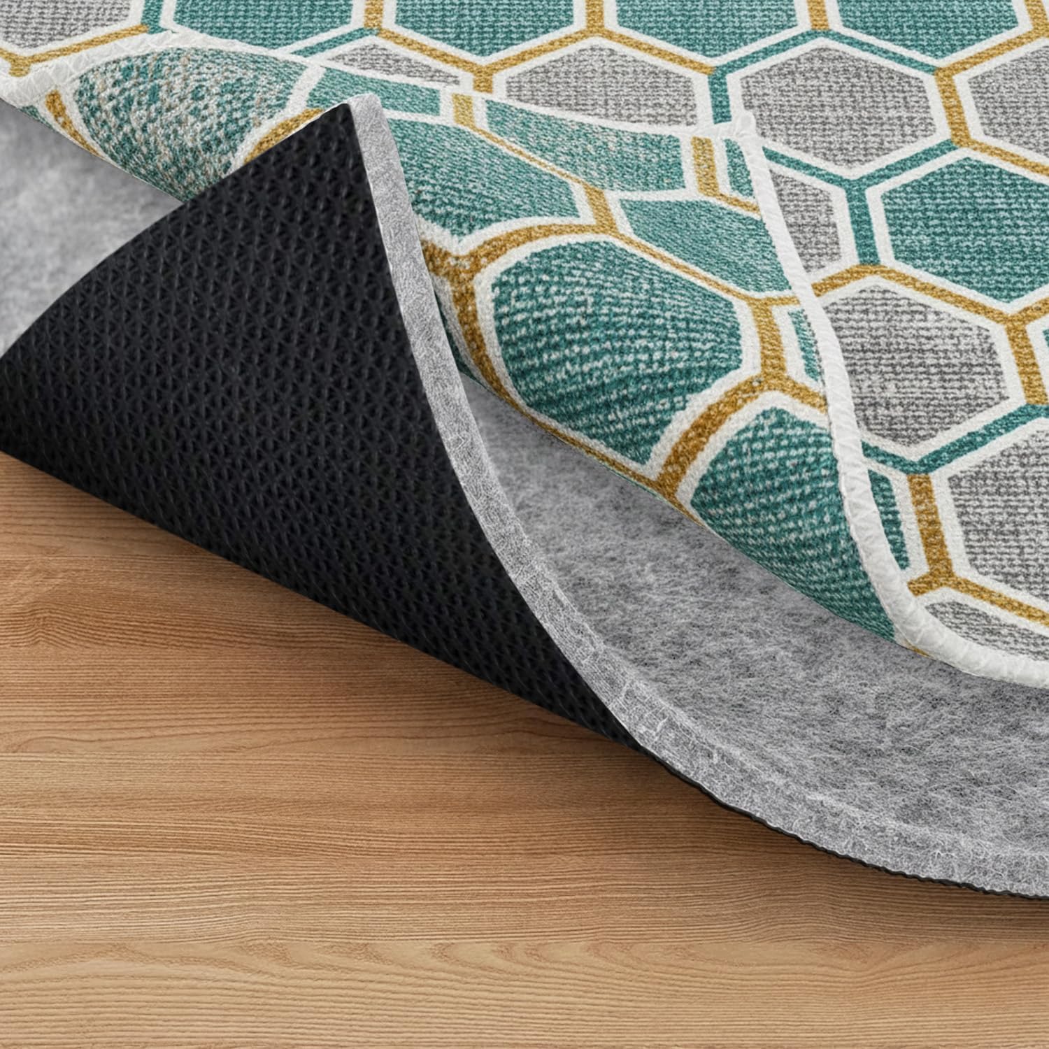 Non-Slip Rug Pad 5x7 ft - Felt & Rubber Gripper Pad