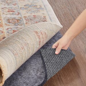 Veken 8x10 Rug Pad - Anti-Slip Felt & Silicone Underlay