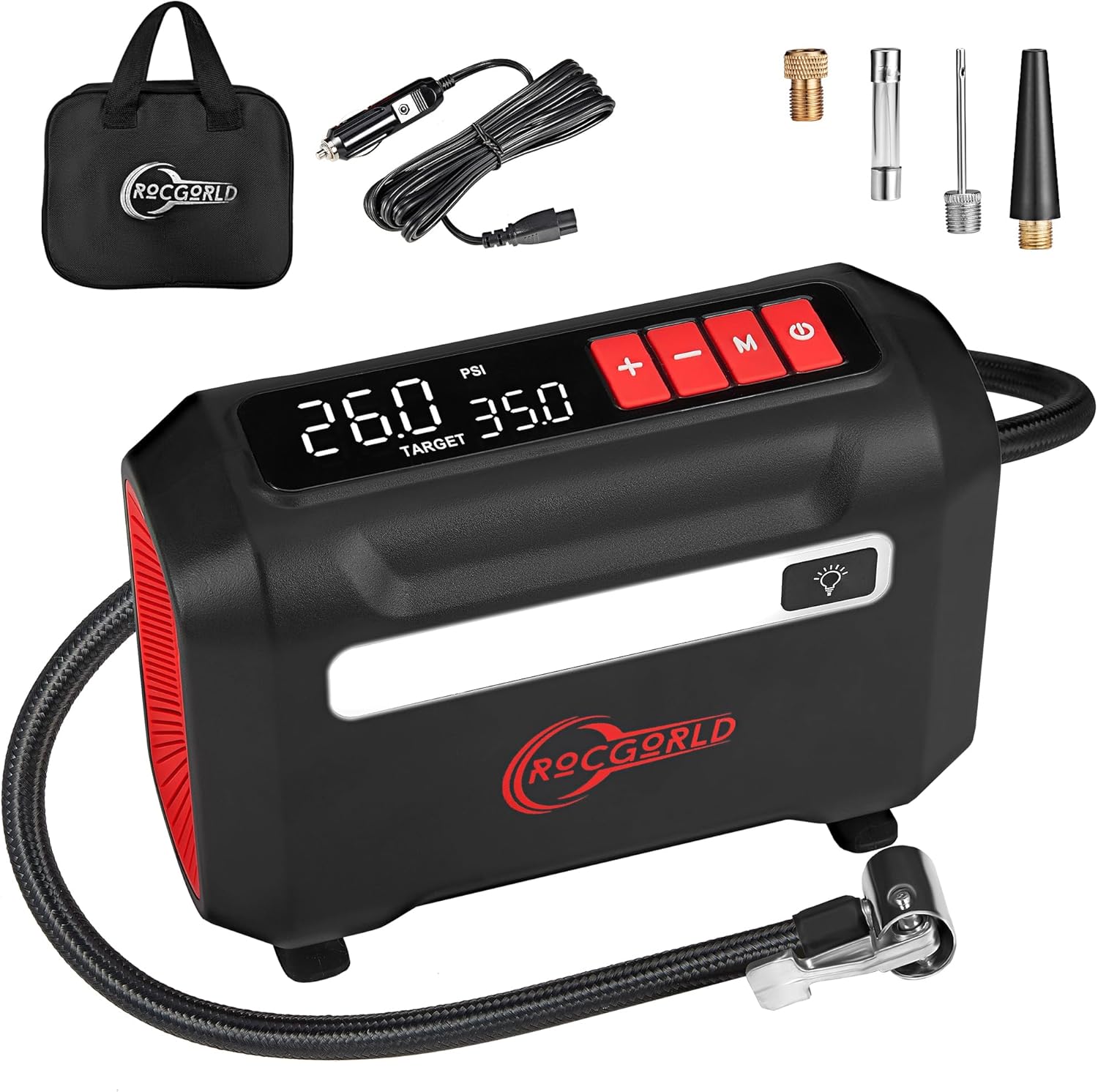 ROCGWORLD R8 Portable Air Compressor 12V