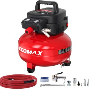 ECOMAX 6 Gal 150 PSI Oil-Free Air Compressor Kit