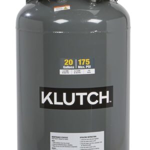 Klutch 20-Gallon Air Compressor - 2 HP, 175 PSI