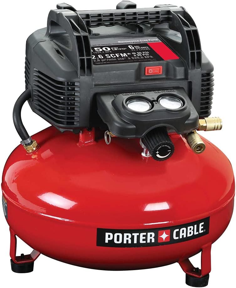 PORTER-CABLE 6 Gal Pancake Air Compressor, 150 PSI