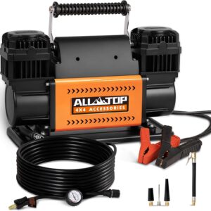 ALL-TOP 150 PSI Dual-Cylinder 12V Air Compressor Kit