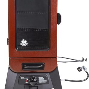 Pit Boss 3-Series Gas Vertical Smoker, Red Hammertone