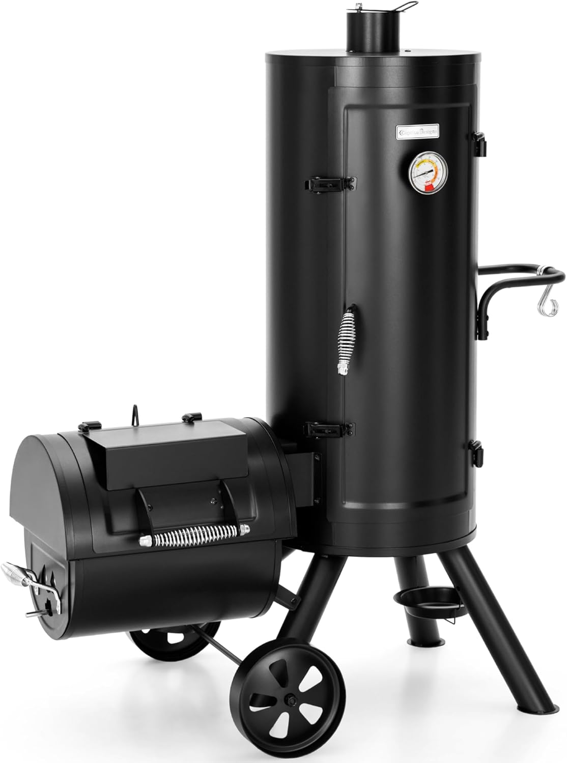Sophia & William Heavy-Duty Offset Charcoal Smoker 961 SQ.IN