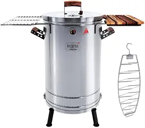 INGRILL Premium Large Charcoal Smoker Grill Set
