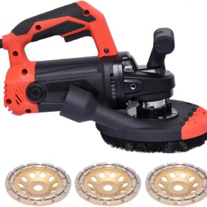 7in Concrete Grinder 2200W, Epoxy Removal & Polishing