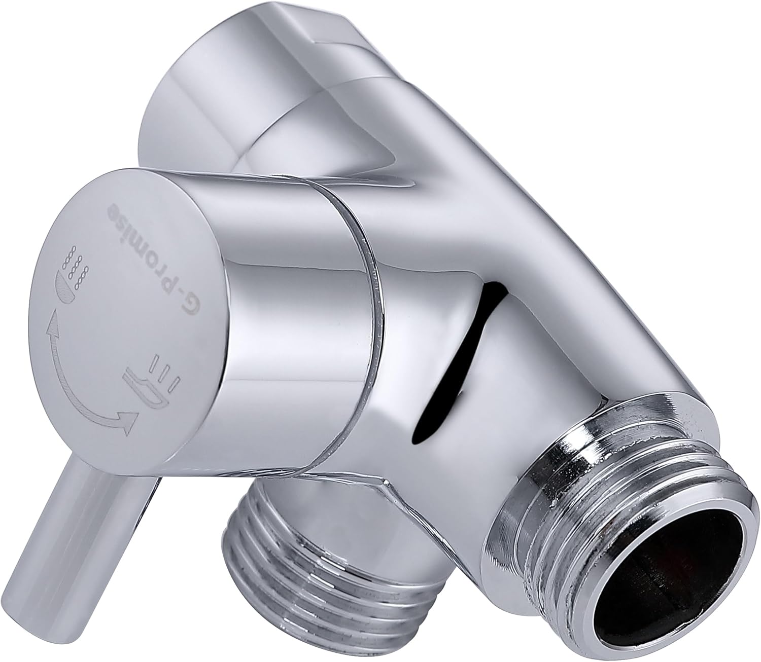 G-Promise 3-Way Shower Arm Diverter – Universal Chrome Finish