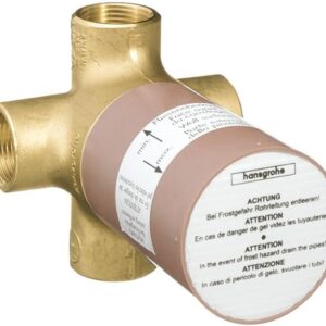 Hansgrohe Quattro 3-Way Diverter Valve, Brass