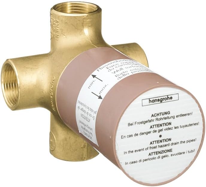 Hansgrohe Quattro 3-Way Diverter Valve, Brass