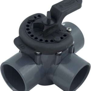 Pentair 263028 3-Port Diverter Valve, 2" PVC - Grey