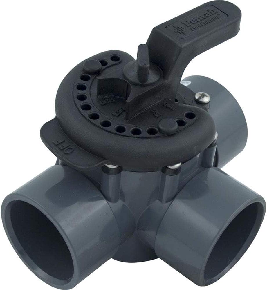 Pentair 263028 3-Port Diverter Valve, 2" PVC - Grey