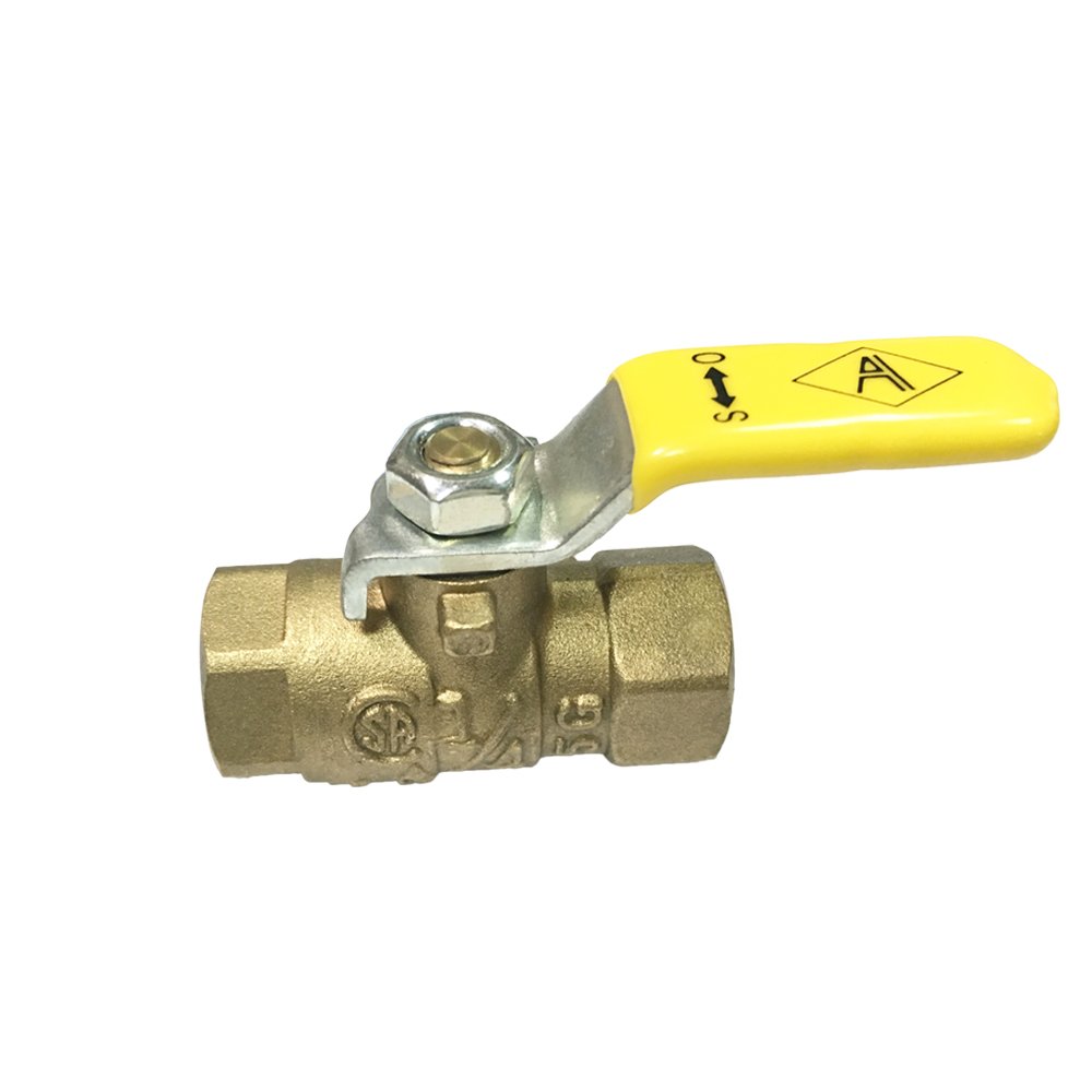 Nigo 240 Brass Mini Gas Ball Valve, 1/4in NPT, CSA Certified