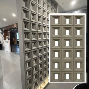 Grey 3D Faux Brick Wall Panels - Waterproof PU Decor (7pcs)