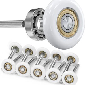 Tirpheety 10-Pack Nylon Garage Door Rollers - 2 Inch, Quiet, 6200-ZZ Bearings