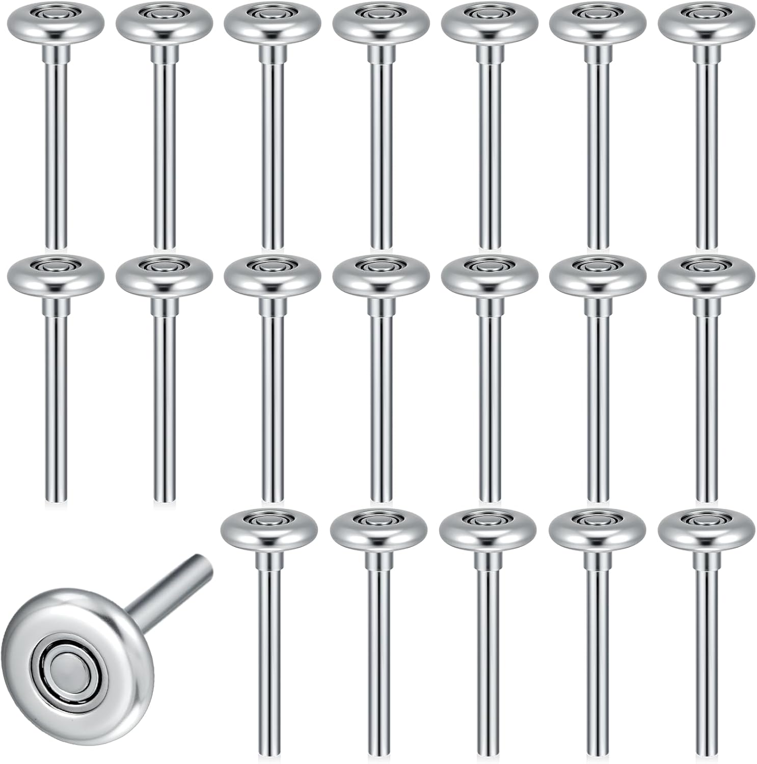 Shimeyao 20-Pack 4in Steel Garage Door Rollers, 1.8in Wheels