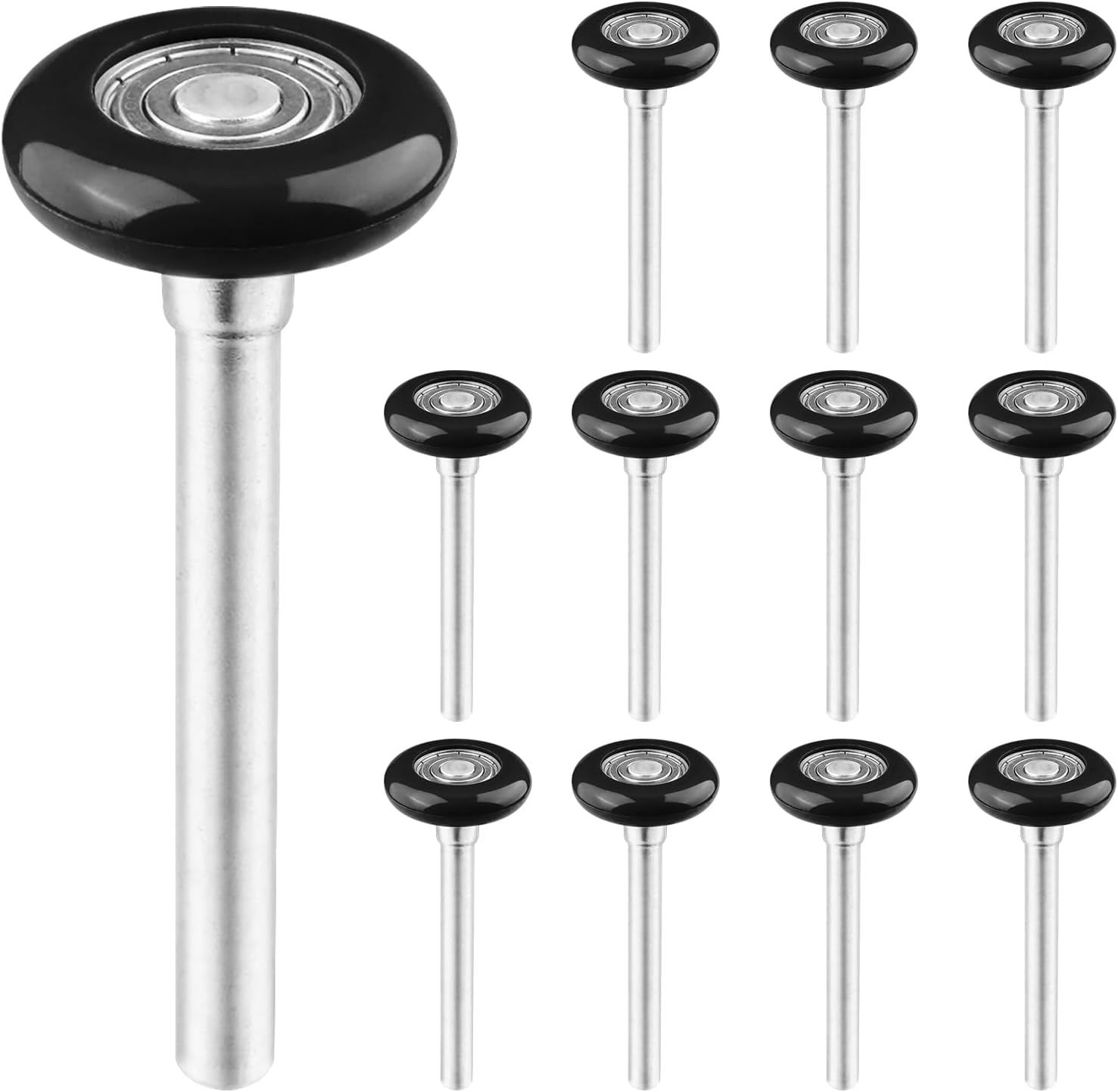 12-Pack 1.8" Nylon Garage Door Rollers - GENHAKON