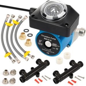 Hot Water Recirc Pump Kit - Timer, Brass Valves - DIY Install