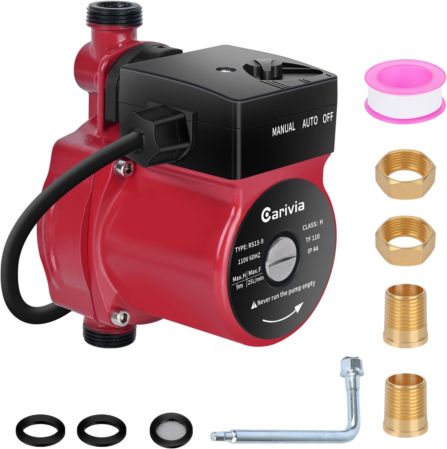 Carivia 120W Hot Water Recirc Pump 110V