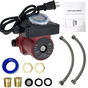 HUAYOUR Hot Water Circulator Pump, 115V Replacement for Grundfos UP15-10SU7P