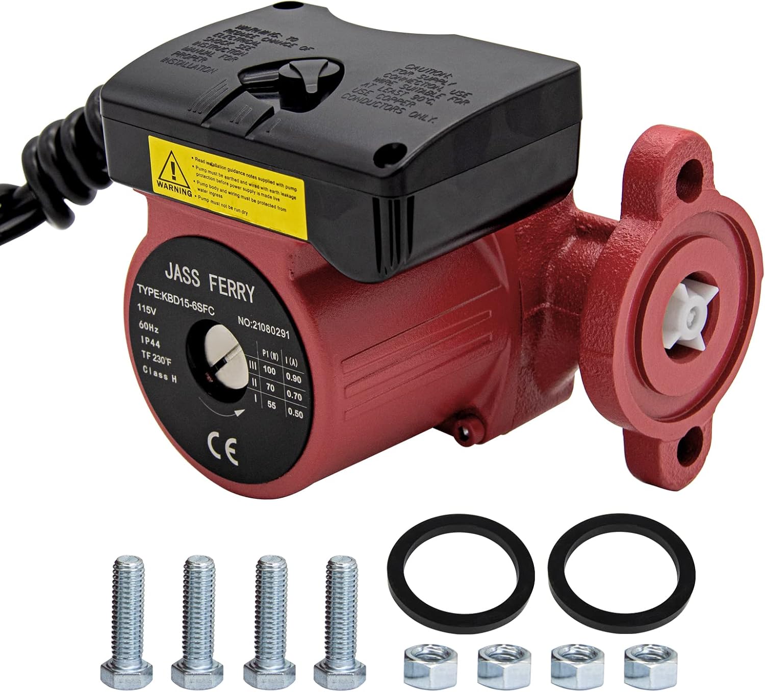 JASSFERRY Hot Water Recirc Pump 115V 1" Cast Iron NPT