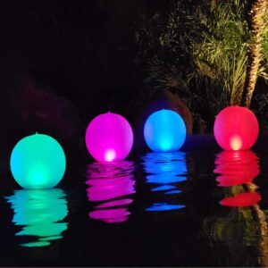 Esuper Solar LED Floating Pool Lights (4-Pack)