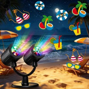 Toodour LED Outdoor Projector Lights - Double Head Pool Light