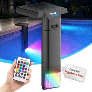Solar Pool Lights 56 LEDs Remote for Inground Pools