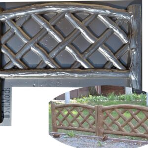 SvitMolds Wooden Board Concrete Mold for Fences