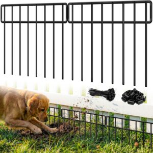 14-Panel 20Ft Garden Fence Animal Barrier - No Dig Design