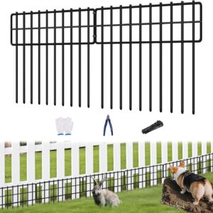 KYATE 42.5ft Garden Fence, No-Dig Animal Barrier