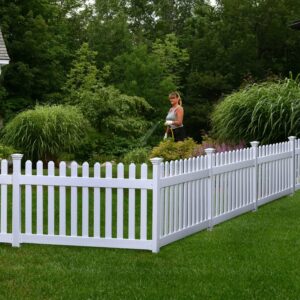 3ft H x 6ft W PVC White Fence Kit by WamBam