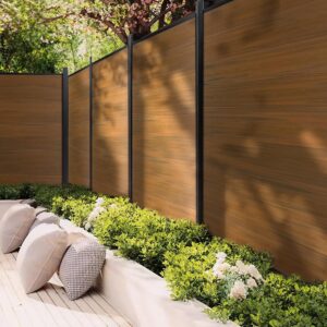 Mondaria 6ft x 6ft Brown WPC Privacy Fence Panels