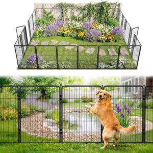 FXW Heavy Duty Dog Fence, 40in x 36.4ft, Black
