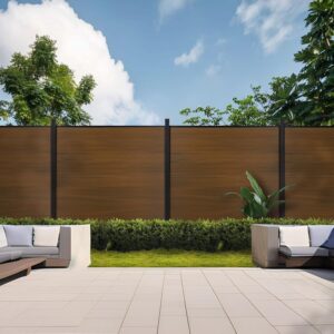 Mondaria 6x7.6ft Brown Outdoor Privacy Fence Panels