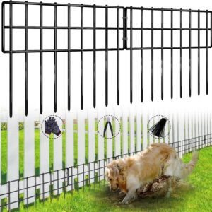 30-Panel Dog Fence, 42.5ft Rustproof Garden Barrier