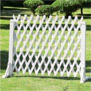 Retractable Wooden Garden Fence, 80cm-160cm