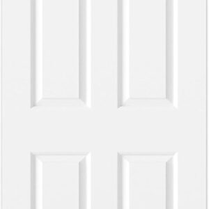 BARNSMITH 32x80 in White Primed 6-Panel Door Slab