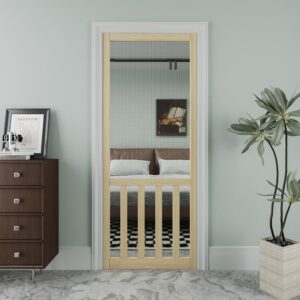 32x80 Pine French Style Wooden Screen Door