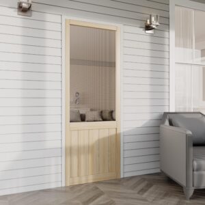 AINLARRY 32x80 Inch Pine French Style Screen Door