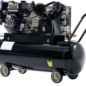 Albott 6.5HP Gas Air Compressor 20 Gal - Portable & Wheel Design