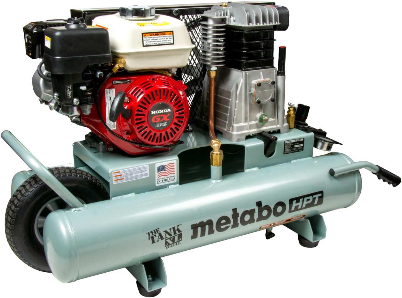 Metabo HPT 9-Gal Gas Wheelbarrow Compressor