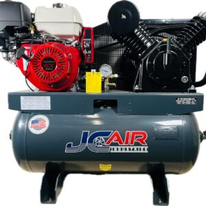 JC AIR 30 Gal Truck Air Compressor, 24 CFM 175 PSI, Honda GX390