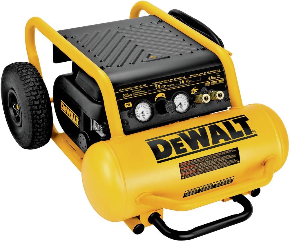 DEWALT 225-PSI Air Compressor, 4.5 Gal, Wheeled
