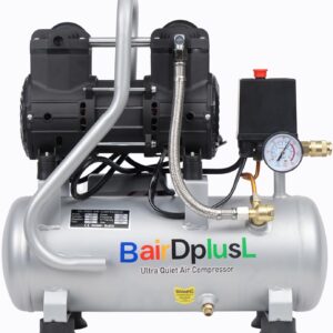 BairDplusL 3.2 Gal Ultra-Quiet Air Compressor 110V