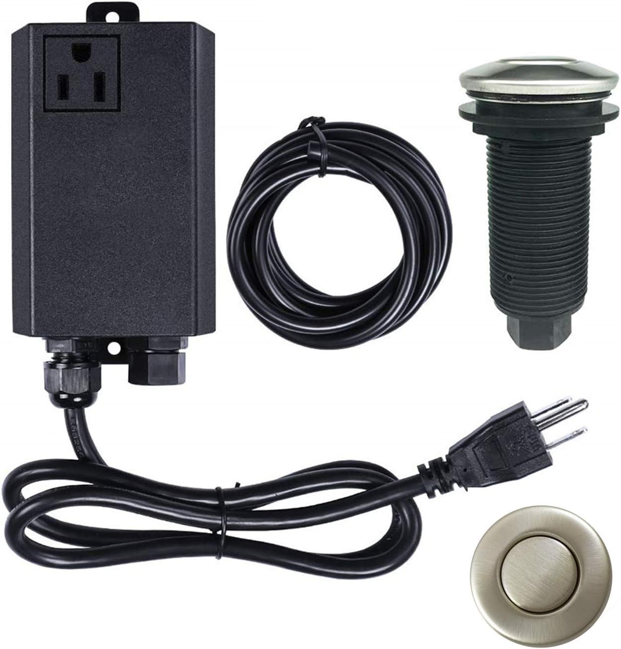 Stainless Steel Air Switch Kit for Garbage Disposal