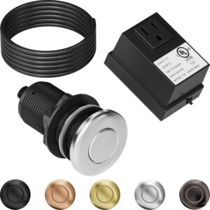 AINIAILU Stainless Steel Garbage Disposer Air Switch Kit