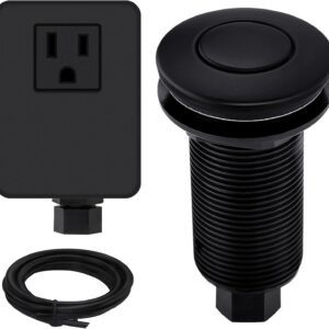 Matte Black Air Switch Kit for Garbage Disposal
