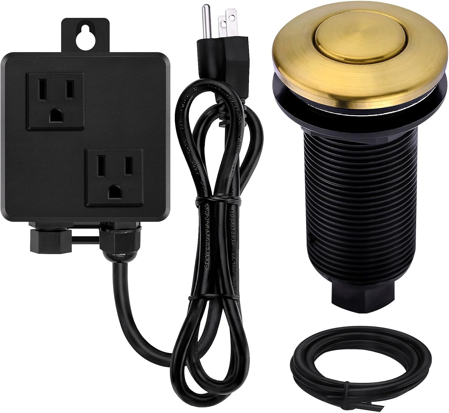 Champagne Bronze Air Switch Kit for Garbage Disposal