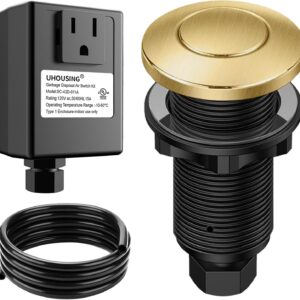 UHOUSING Air Switch Kit for Garbage Disposal (Brushed Gold)